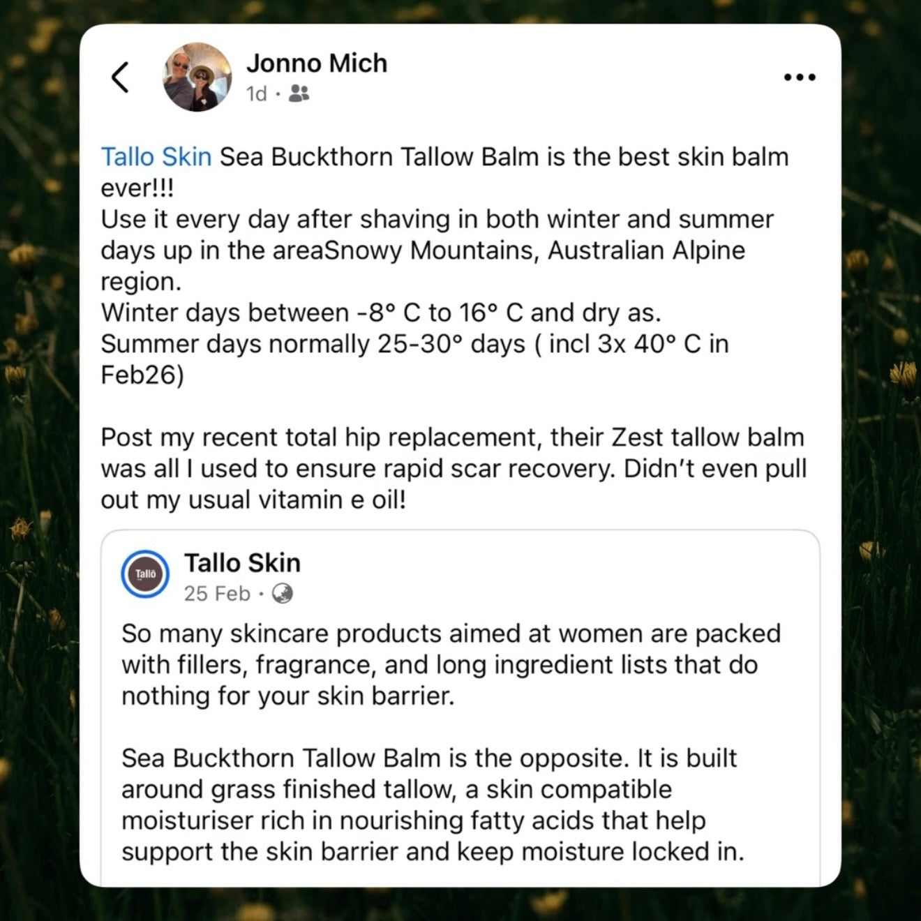 Sea Buckthorn Tallow Balm